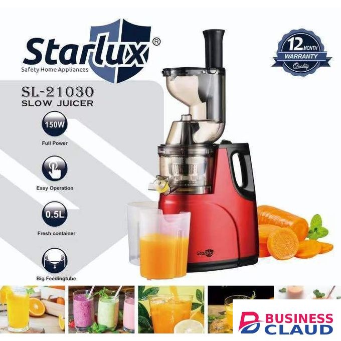 Starlux Electric Slow Juicer with Powerful Motor & 2 Outlets for Juice & Pulp