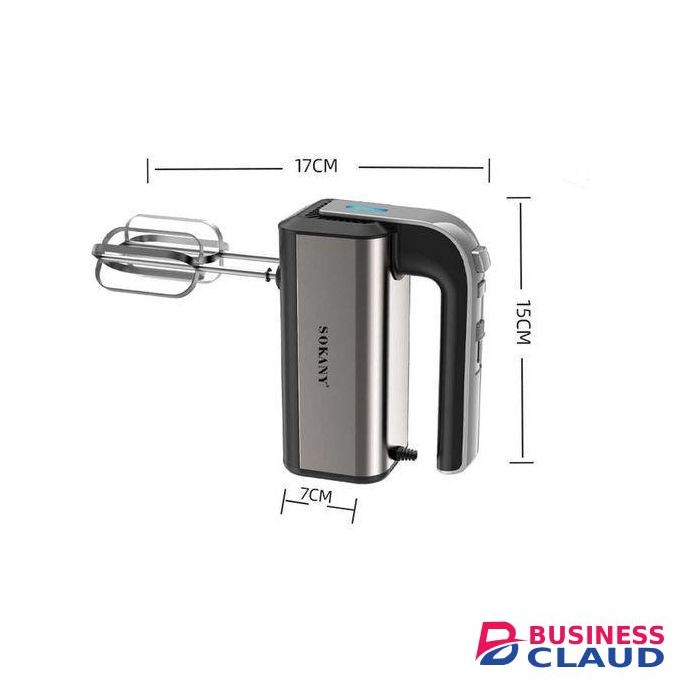 Sokany Heavy duty Electric Hand Mixer, Handmixer 800W Electric Whisk 5 Speed With Turbo Handheld Mixer, 2 Dough Hooks, 2 Beaters For Easy Whipping, Mixing Cookies, Brownies, Cakes, And Dough Batters