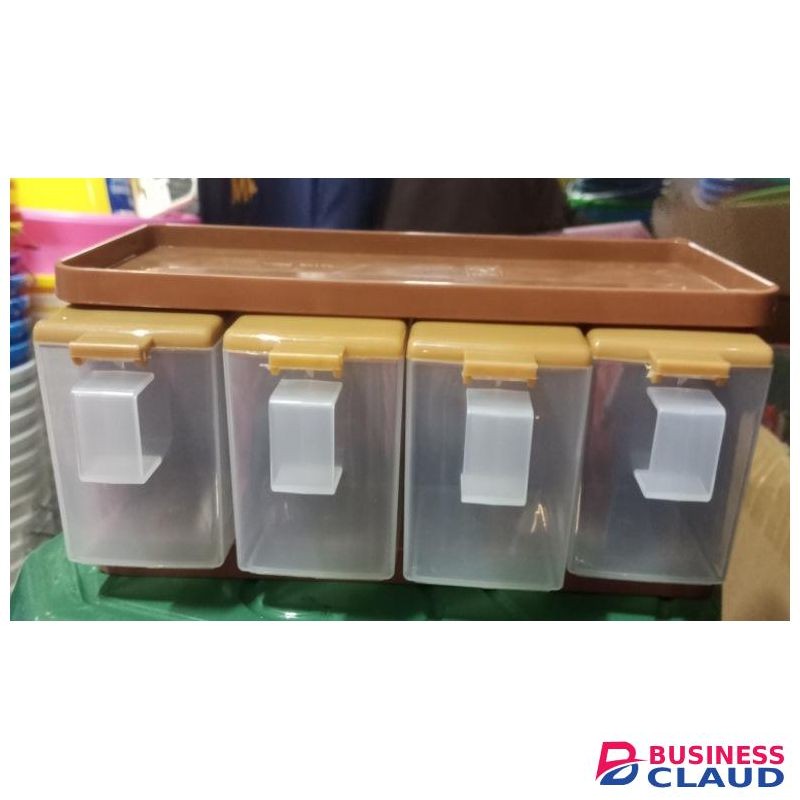 4 containers Masala Spice Storage Rack
