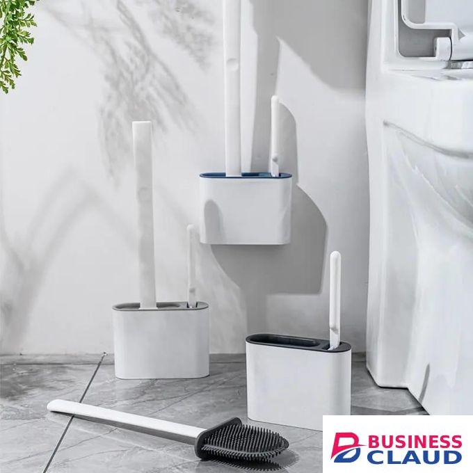 Wall Hanging Toilet Brush With Holder - Durable, Flexible & Deep Cleaning Brush