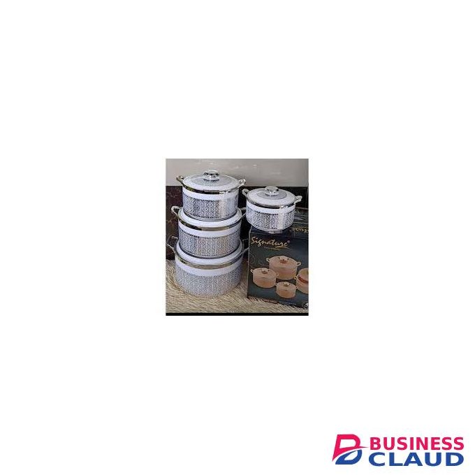 4-Piece Insulated Hot Pot Food Warmer Set, Multi-Size Thermal Casserole Containers, 1.0L, 1.5L, 2.5L & 4.3L