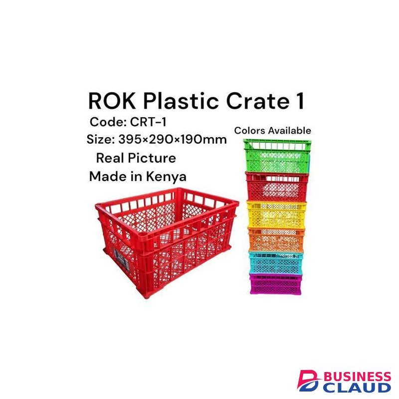 4Pcs Multipurpose Crate, Car Boot Organizer, Bread Crate Fruit and Veggies Storage, Kitchen Organizer- Assorted