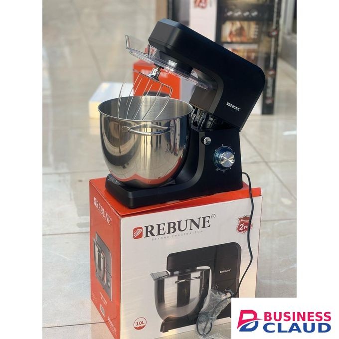 Rebune Mixer, Electric Stand Mixer 10 Litres RE-2-177 Black
