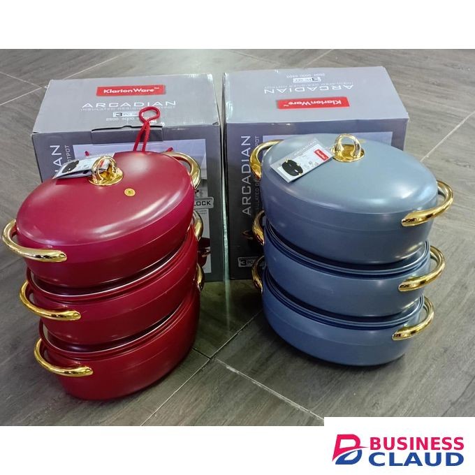 KlarionWare Arcadian 3-Piece Insulated Hotpot Set – 2000 / 3000 / 4000