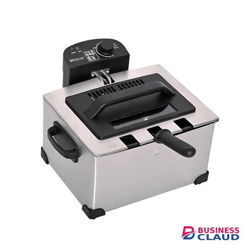 Rebune RE-11-050 Electric Fryer 5L, 2000W - Silver (2YRs WRTY)