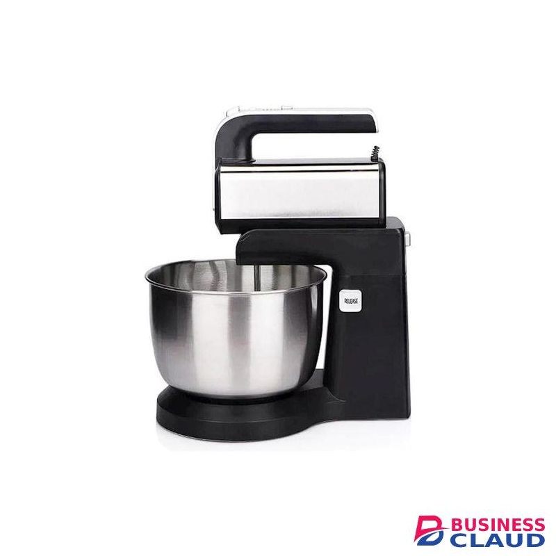RAF Heavy duty 2-in-1 Stand Mixer,1000W Motor,Detachable Hand Mixer,3.5L Stainless Steel Rotating Bowl ,5 Speed Control,Includes Beaters & Dough Hooks,100% Copper Motor