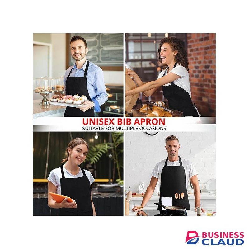 TodyJeyHo Kitchen Aprons, Kitchen Adjustable Bib Apron Pockets, Waterdrop Resistant Cooking Kitchen Apron for Men, Home, Baking, Gardening, BBQ, Craft, Restaurant