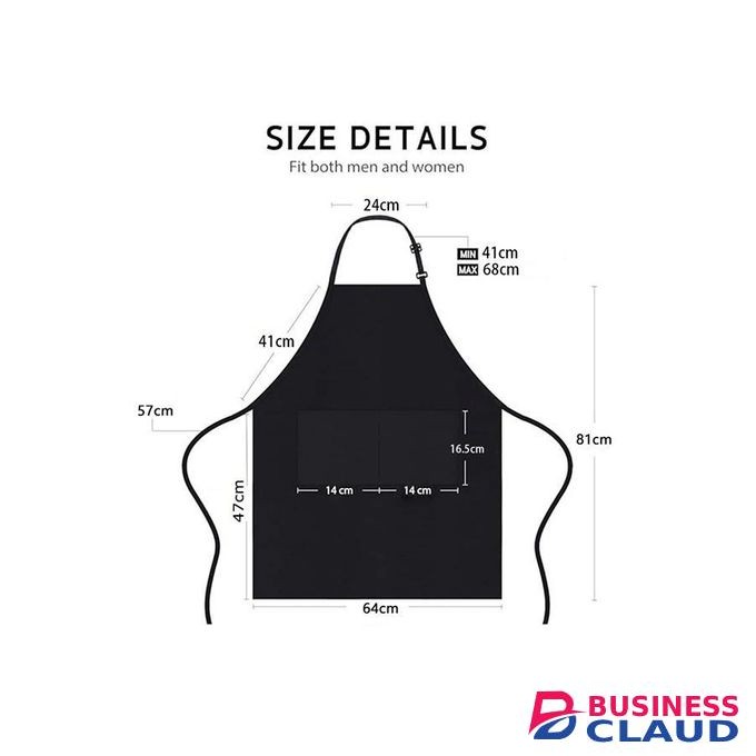 TodyJeyHo Kitchen Aprons, Kitchen Adjustable Bib Apron Pockets, Waterdrop Resistant Cooking Kitchen Apron for Men, Home, Baking, Gardening, BBQ, Craft, Restaurant