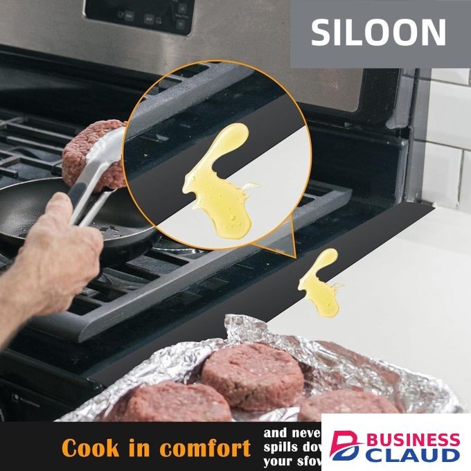 2pcs kitchen stove gap strips, anti-oil silicone gap strips