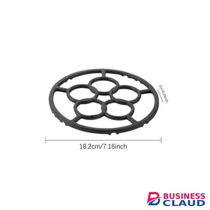 The non-slip iron pan rack is suitable for most gas stoves.