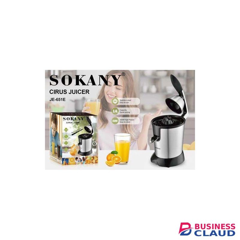 Sokany Electric Citrus Juicer Squeezer for Effortless Juicing, Stainless Steel Orange Juicer with New Powerful Motor,350W Luxury Juicer Machine for Orange, Lemon and Grapefruit