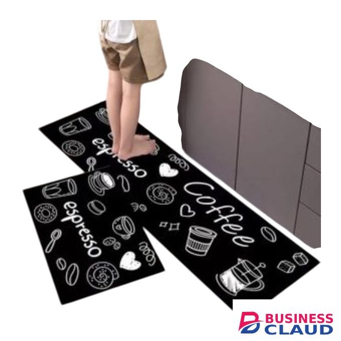 2pcs Kitchen Mat Set, Kitchen Oil Resistant Washable Floor Mat Rug Set, Bath Non Slip Standing Runner Rugs