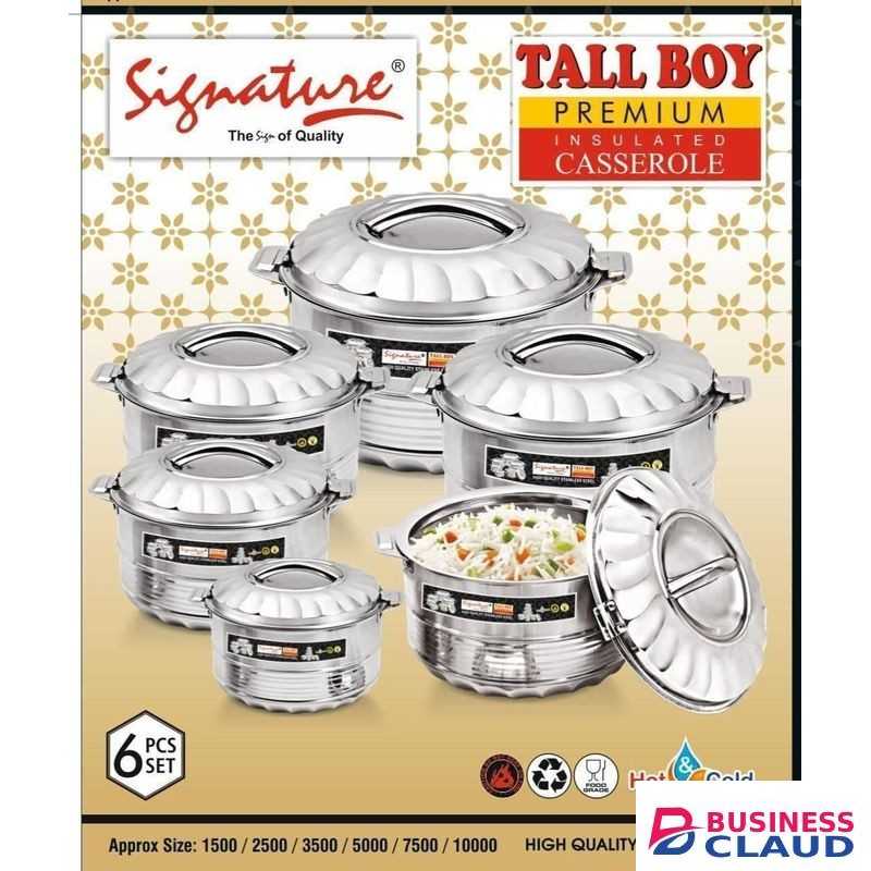 Signature Tall Boy 6-Piece Stainless Steel Hotpot Set – 1500ml to 10000ml