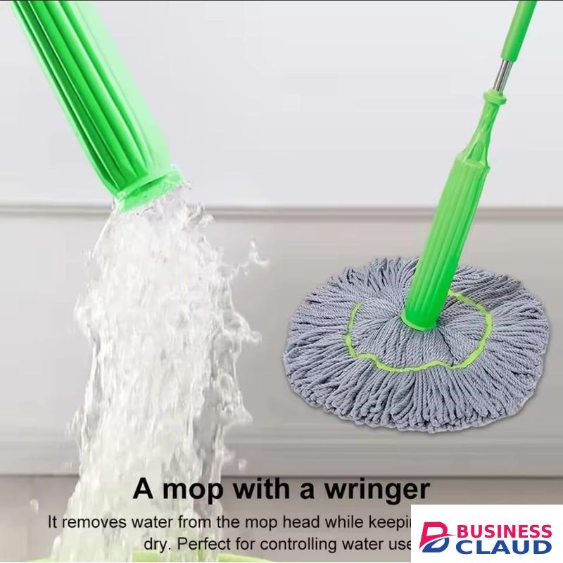 2 in 1 Self-Wringing dehydrated Mop with Microfiber Strands for Cleaning Floor Moppers for Floor Cleaning , Mopping Stick ,Twist Mop with Self-Squeezer for Home , Ideal for All Type of Floors