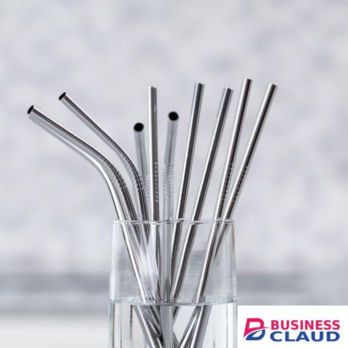 Inkbird Reusable Stainless Steel Drinking Straws Straight & Curved Straws