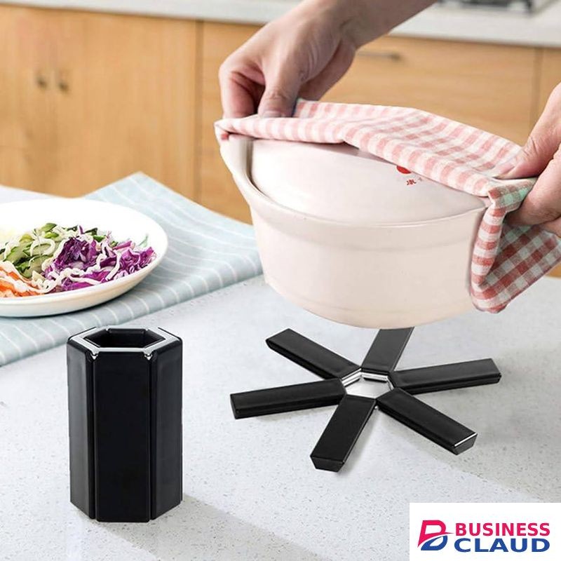 Folding Pot Mat Silicone Heat Insulation Pad Foldable Trivets Kitchen Accessories Table Anti-hot Non-slip Resistant Cushion Placemat Pot Holder