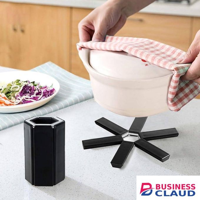 Folding Pot Mat Silicone Heat Insulation Pad Foldable Trivets Kitchen Accessories Table Anti-hot Non-slip Resistant Cushion Placemat Pot Holder