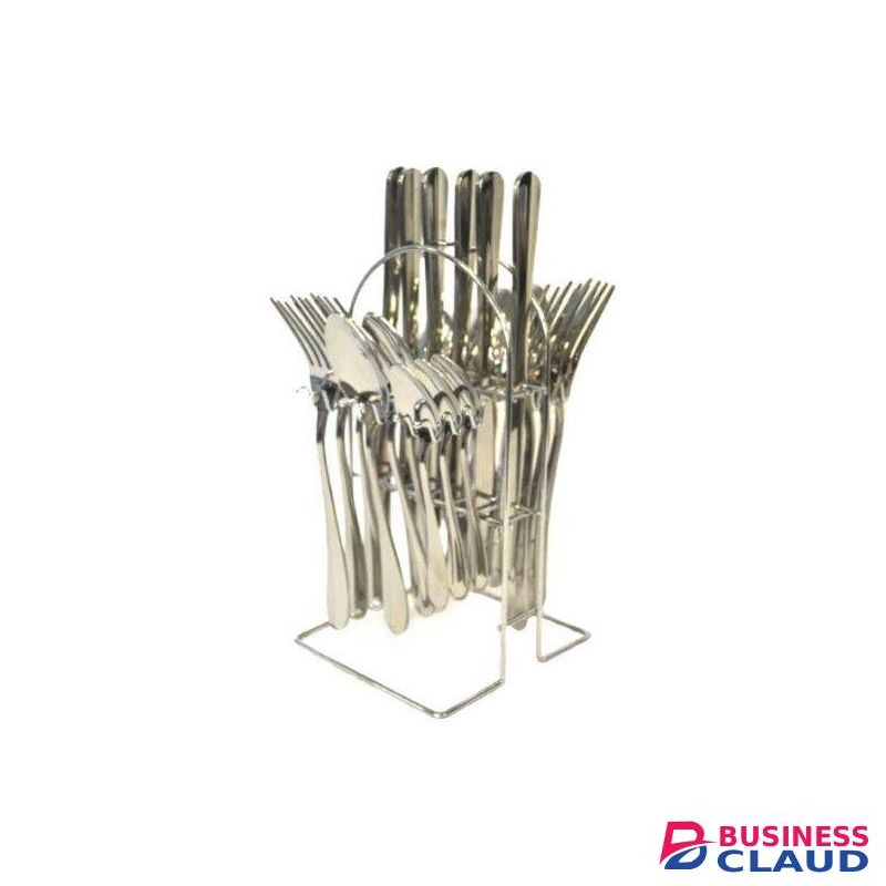 Cutlery Steel Spoon Holder Rectangle -24 Pc