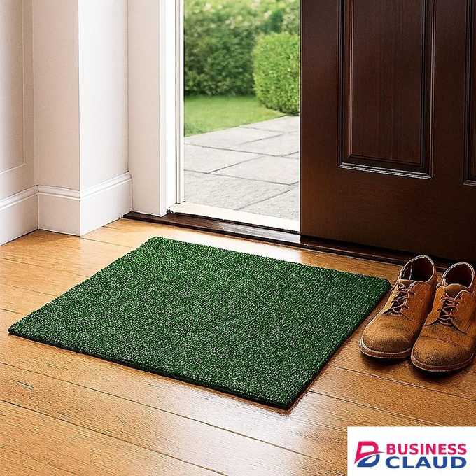 Mac Carpet Luxurious Anti-Slip Artificial Grass Turf Door Mat, Bathroom Mat, Bath Tub Mat – Durable, Stylish & Easy to Clean (40x60cm) Mats