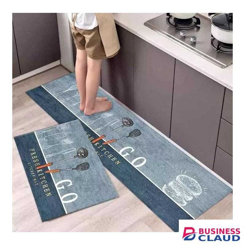 Kitchen Anti-Slip Floor Mats Anti Slip- 2pcs