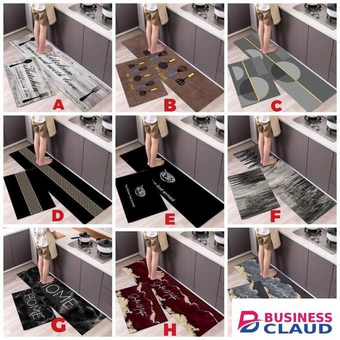 2 Pcs Kitchen Anti-Slip Floor Mats Anti Fatigue Mat