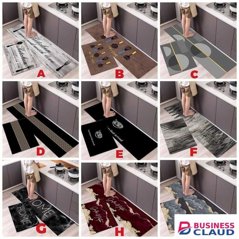2 Pcs Kitchen Anti-Slip Floor Mats Anti Fatigue Mat