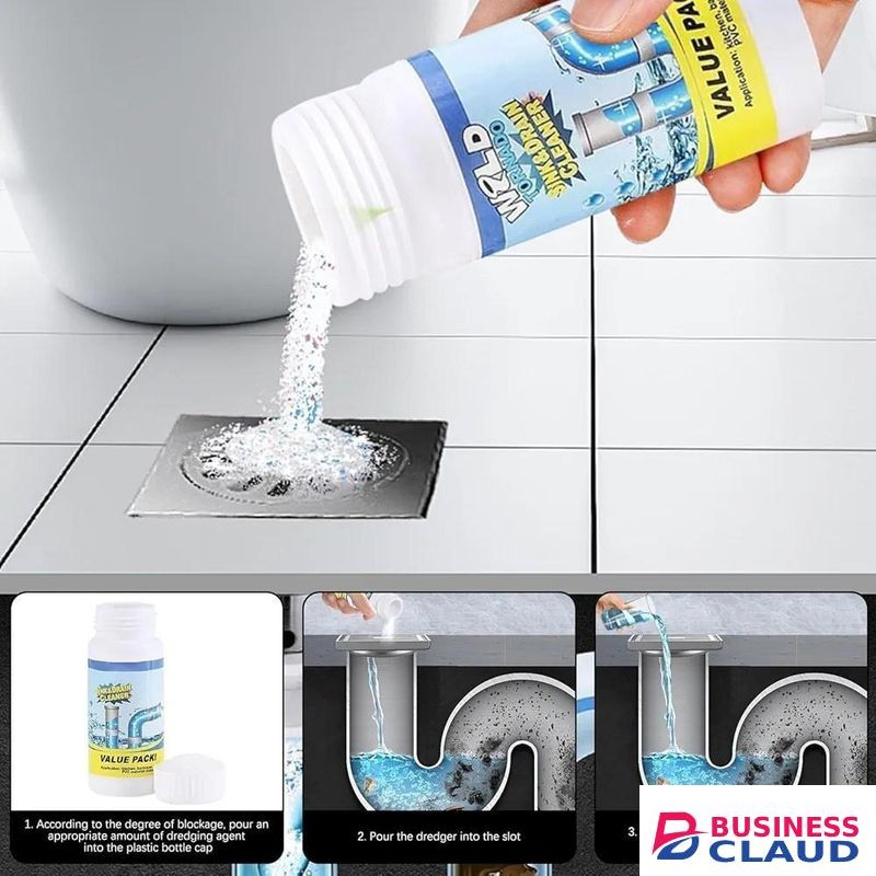 Sink & Drain Cleaner Powder Powerful & Clog Remover Sink Cleaning Powder Automatic Toilet Blockage Cleaner, Removes Clogs, Blockage in Washbasin Pack of 1-110g