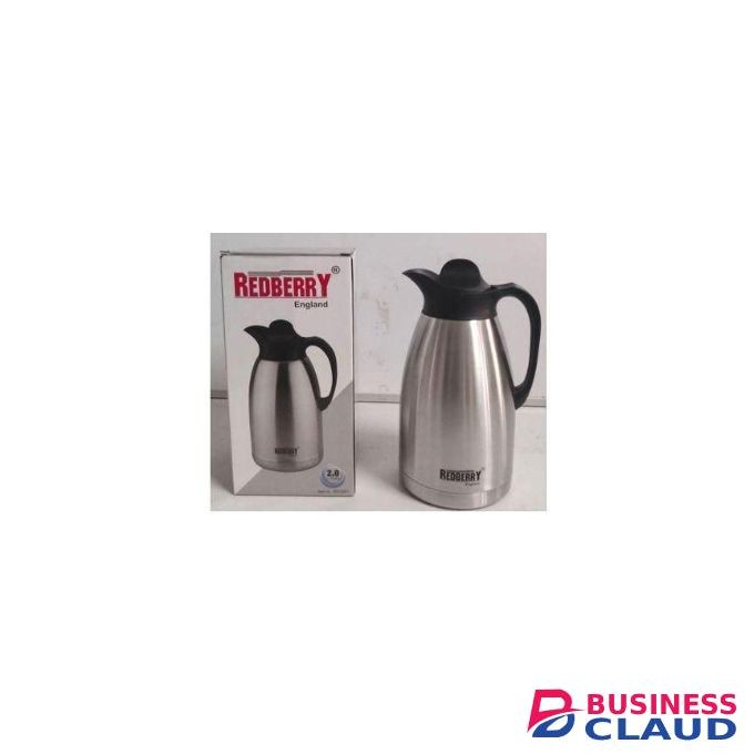 Redberry Vacuum Flask Unbreakable Double Layer Stainless Steel Silver Thermos Flask.