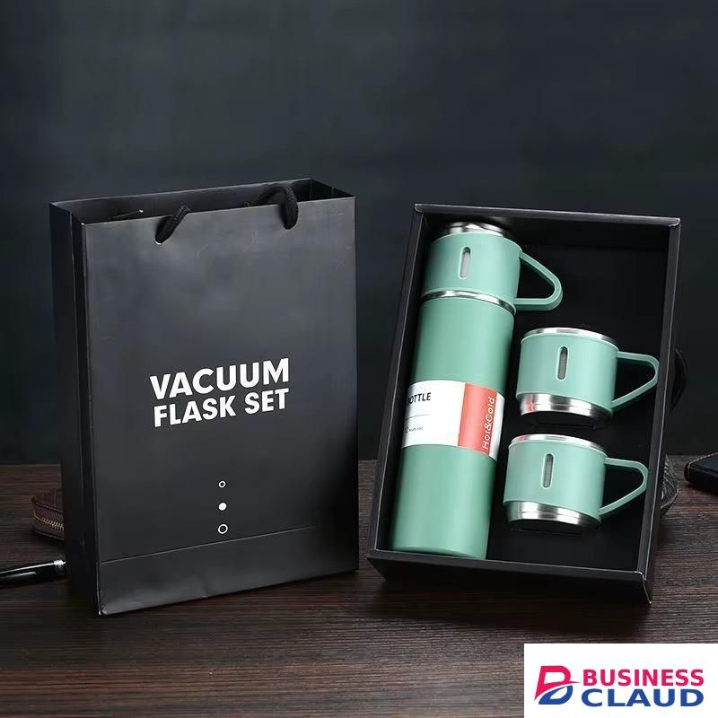 4-in-1 Vacuum Flask & Mug Gift Set – 500ml
