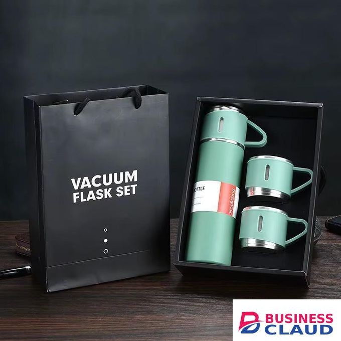 4-in-1 Vacuum Flask & Mug Gift Set – 500ml