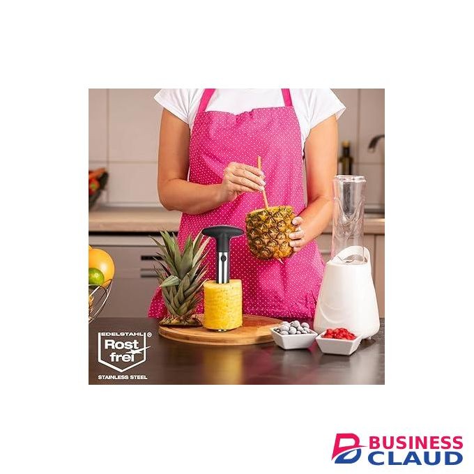 Pineapple Cutter 3 in 1 - Stainless Steel Pineapple Peeler Dishwasher Safe - Pineapple Corer - Pineapple Corer with Sharp Blade (Pack of 01 - Pineapple Cutter