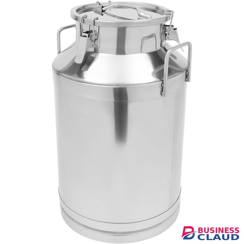 King Lion 50L Heavy-duty Aluminum Milk Can With Side Handles