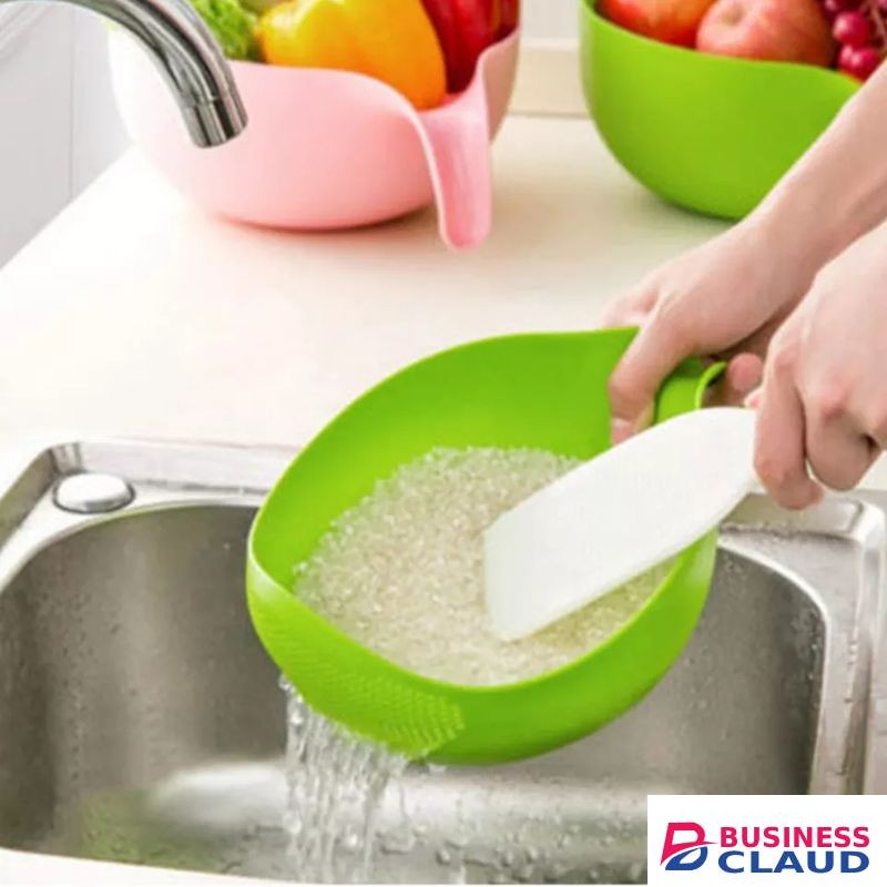 Rice And Vegetable Drainer Rice Cleaner Rice Washing Bowl