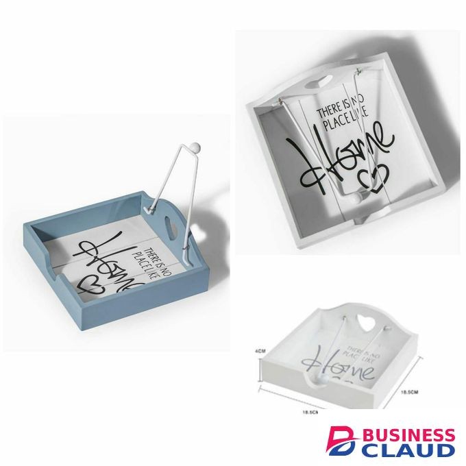 Wooden serviette holder