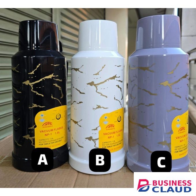 Plastic Body Glass Refill Thermos Flask 1.8L 1pc
