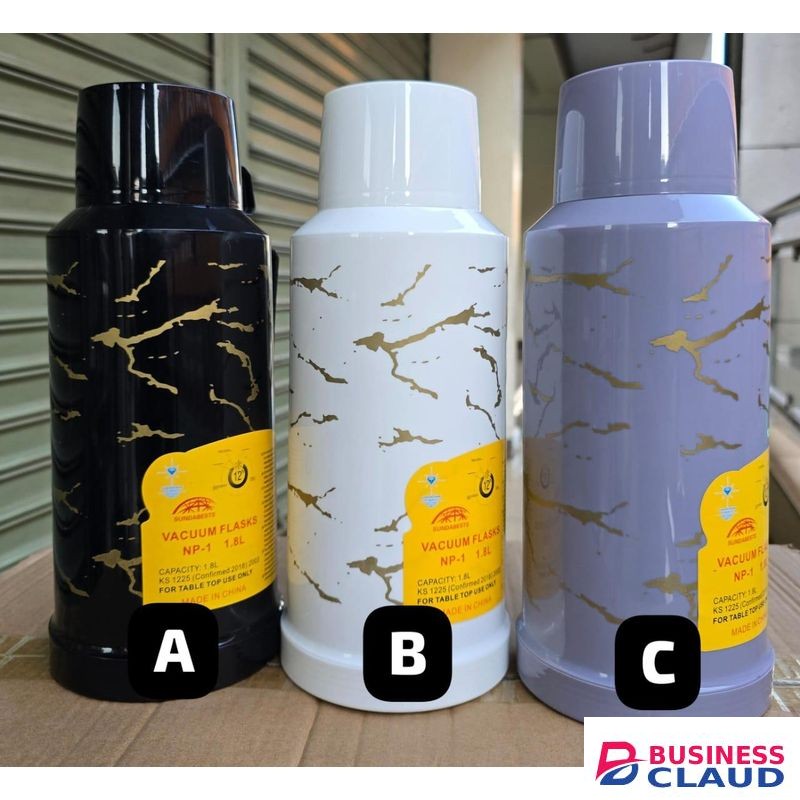 Plastic Body Glass Refill Thermos Flask 1.8L 1pc
