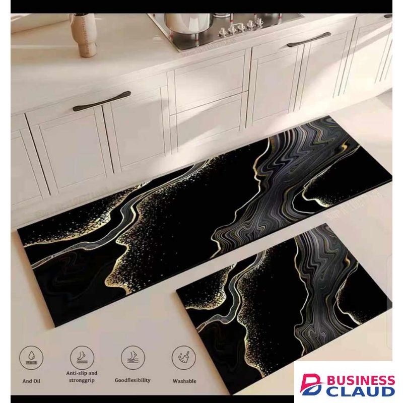 Non-Slip Kitchen Floor Mats – Large & Medium Sizes – Water-Resistant, Durable, Cushioned Mats for Home Safety and Comfort