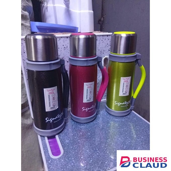 Signature Unbreakable Stainless Steel Flask,1.2L