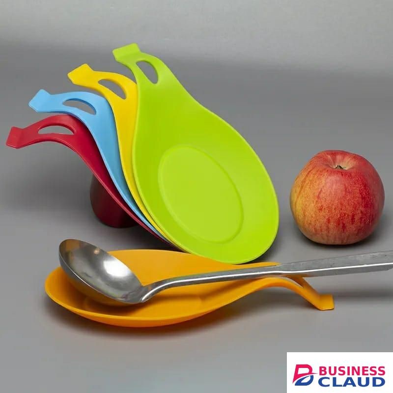 2pcs Kitchen Silicone Spoon Rest - Assorted