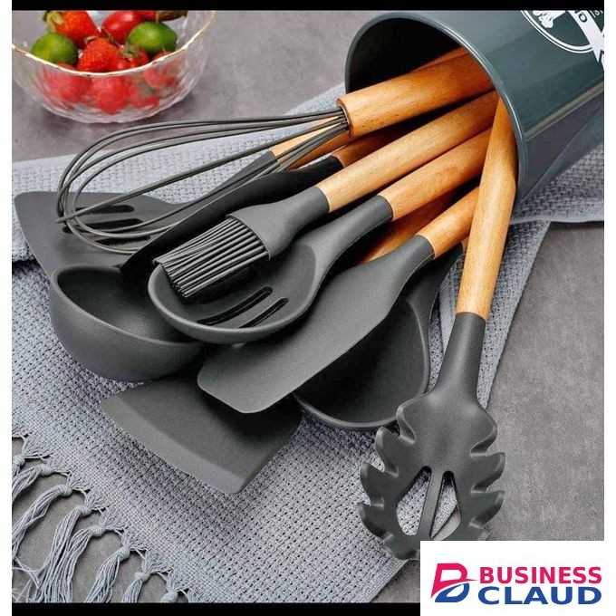 12pcs Of Silicon Non Stick Spoon