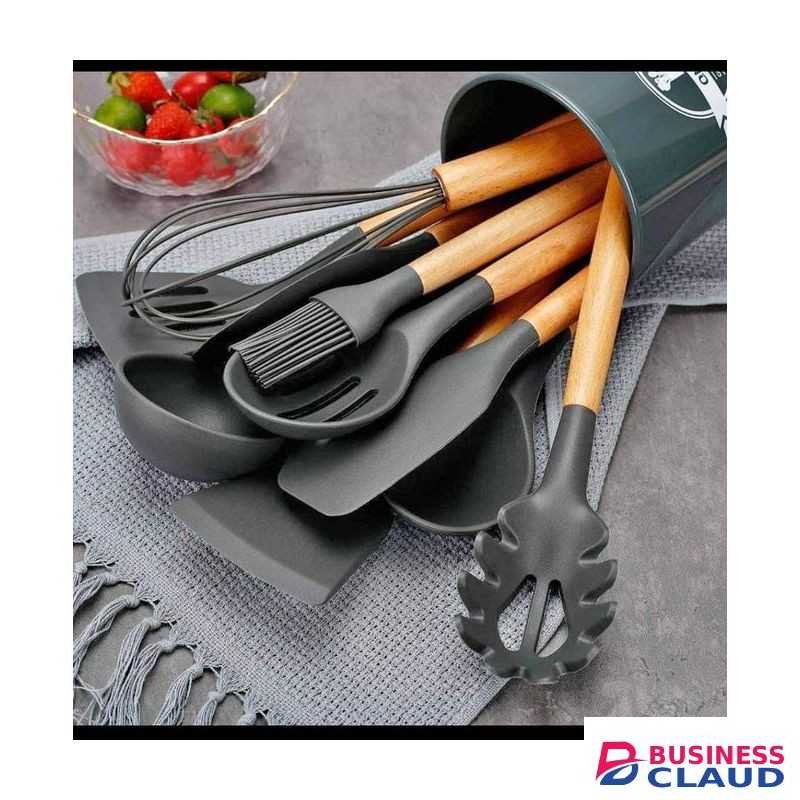 12pcs Of Silicon Non Stick Spoon
