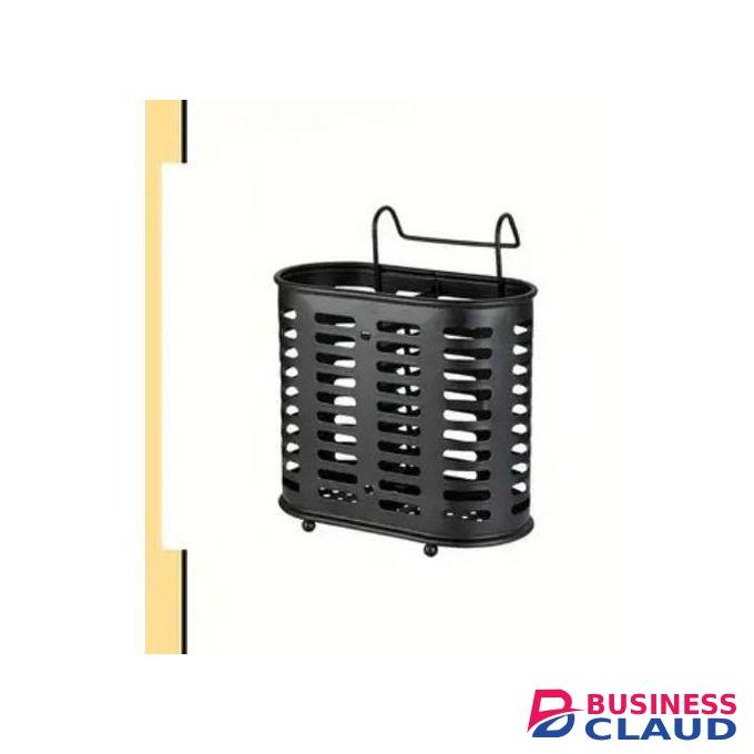 Black Steel Spoon Holder 1pc