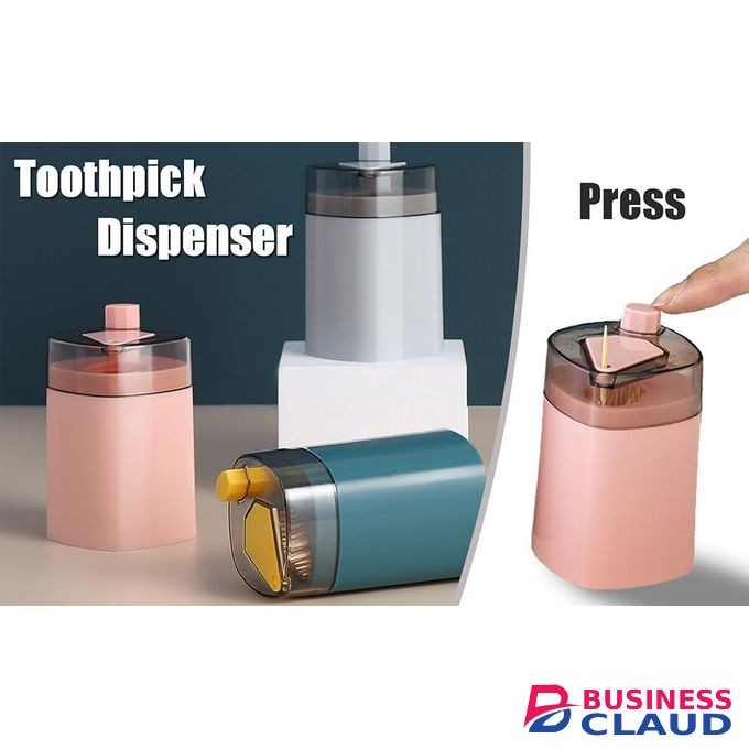 Automatic Pop-up Tooth Pick BoxHolder +(100 Free Toothpicks)-Random colors.
