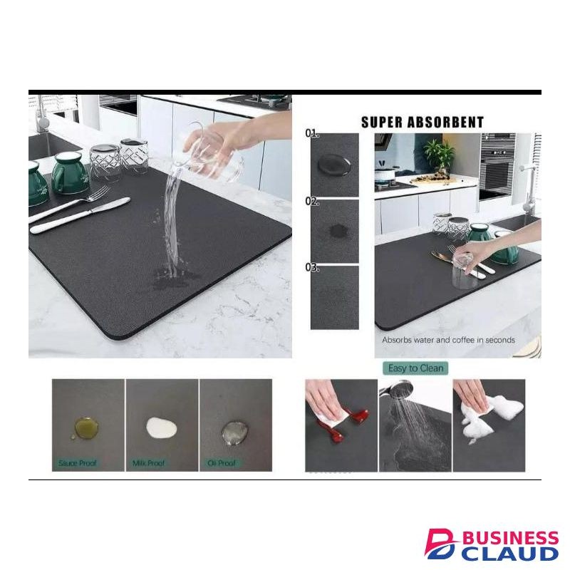 Super Absorbent Nonslip Dish Drying Mat
