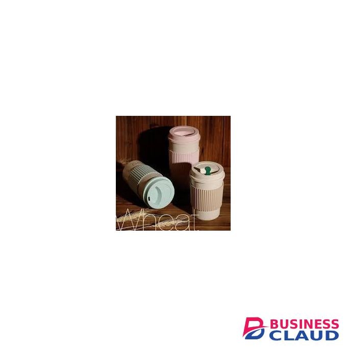 Portable Coffee ,Tea Cup/mug Reusable with Wheat Straw Cup 350mll