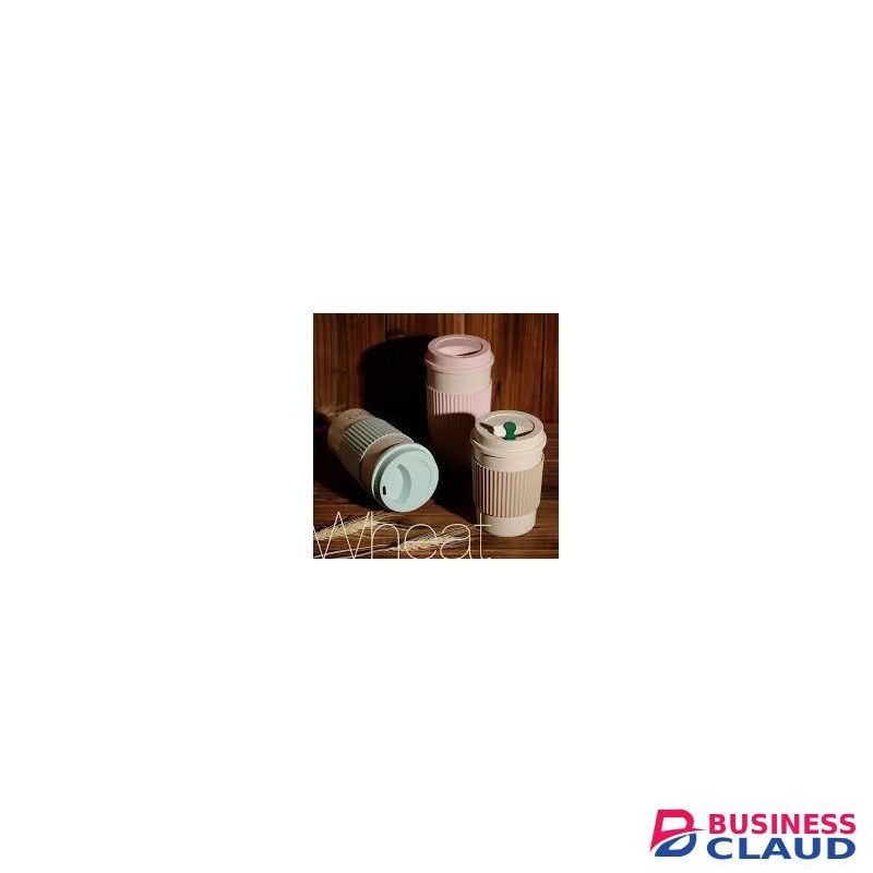 Portable Coffee ,Tea Cup/mug Reusable with Wheat Straw Cup 350mll
