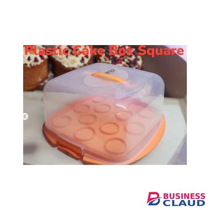Round Plastic Cake Box For Baking.-32cm