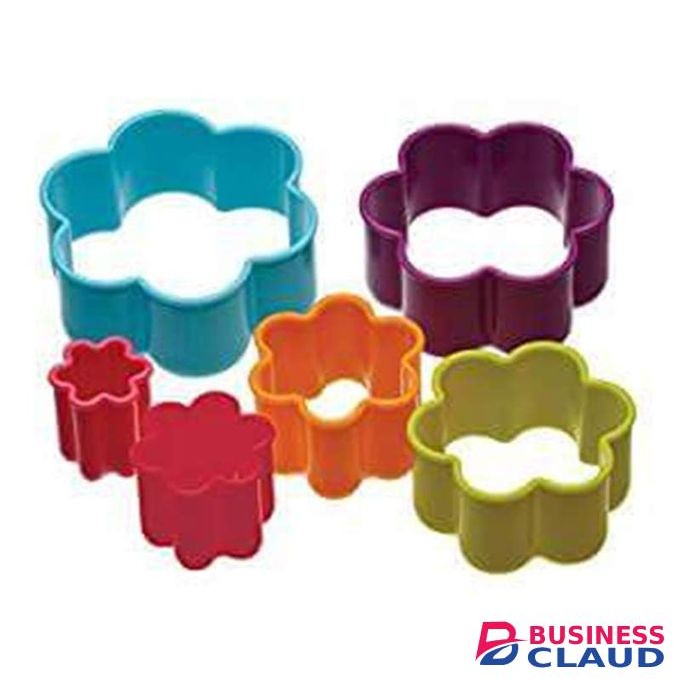 Double-Sided Plastic Cookie Dough Cutter Moulds - 1 Set