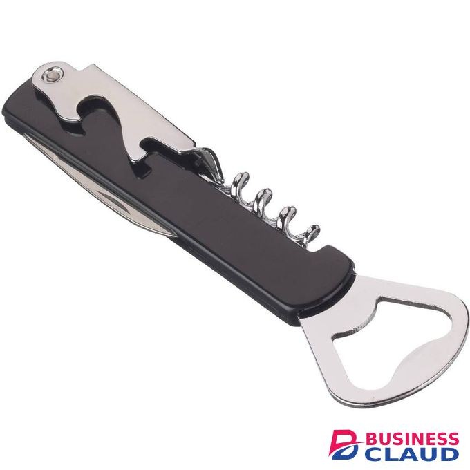 Stainless Steel Plastic Corkscrew Bottle Opener
