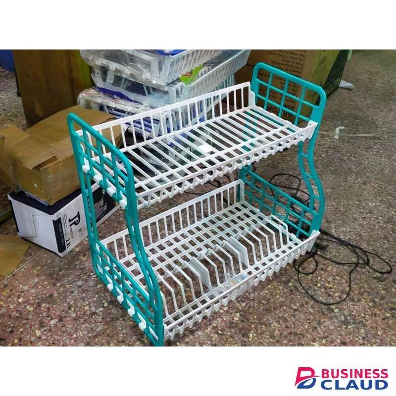 Plastic Island Two tier plastic dishrack